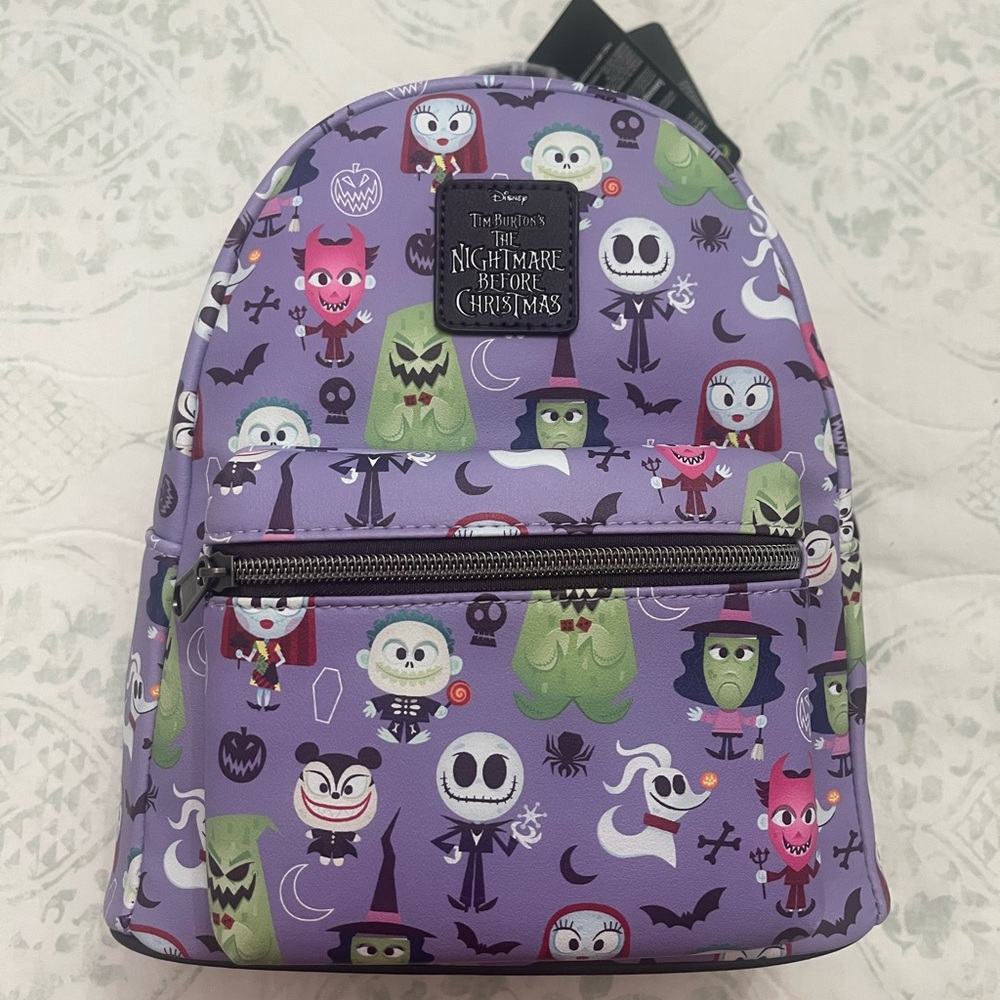 Hot Topic Purple Nightmare Before Christmas Kids Backpack